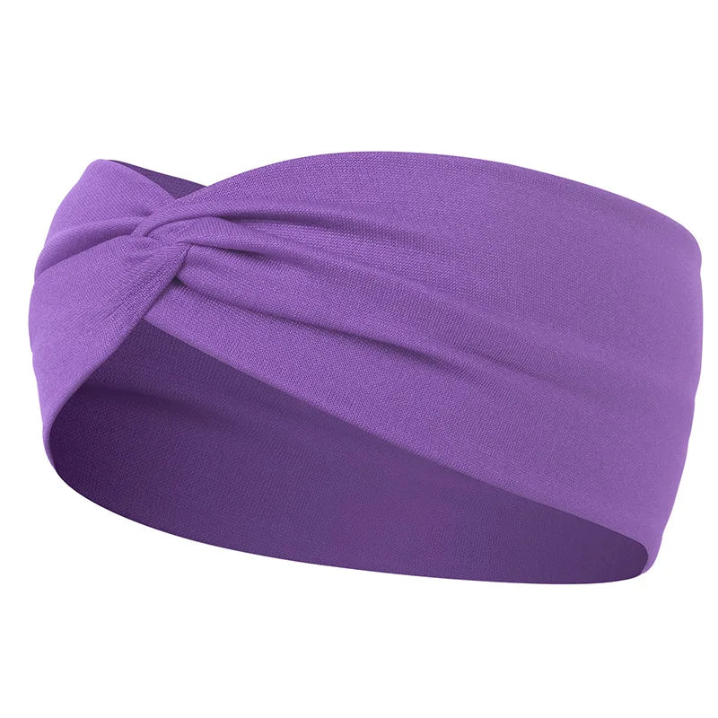Women Cross Solid Color Hair Bands Girls Fashion Leopard Print Elastic Knitted Headbands Vintage Turban Make Hair Accessories