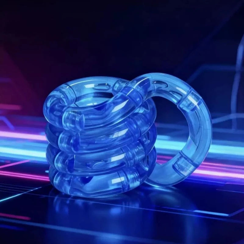 1/3/5pcs Deformable Rope Crystal Twist Rope Pressure Stress Relief Toys Rrainbow Color Deformation Rope Knot Anti Stress Toys