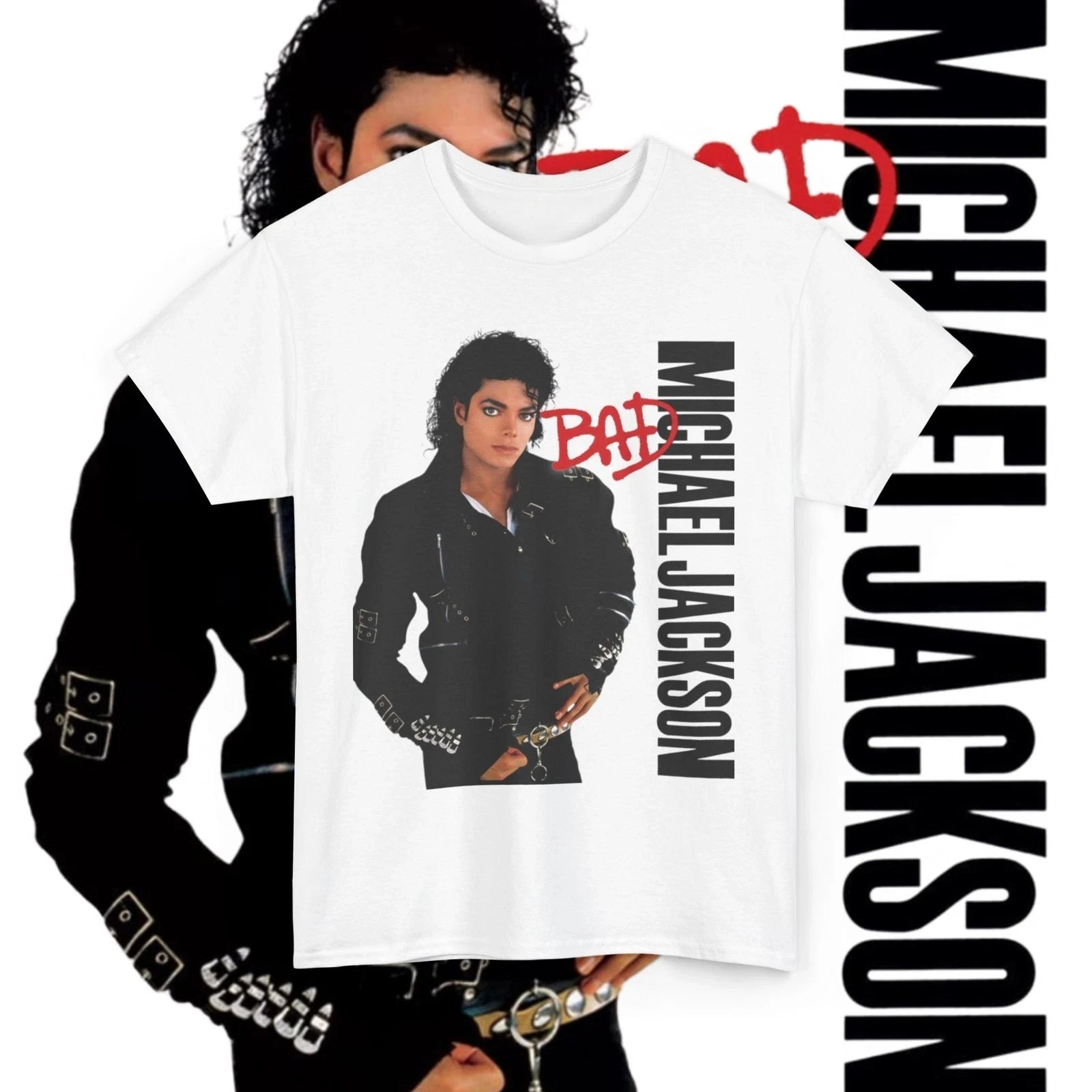 Black or White - Michael Jackson MJ new Men's T-Shirt Unisex O-Neck 100% Cotton Short Sleeve Oversized Y2k Popular Fashion Tee