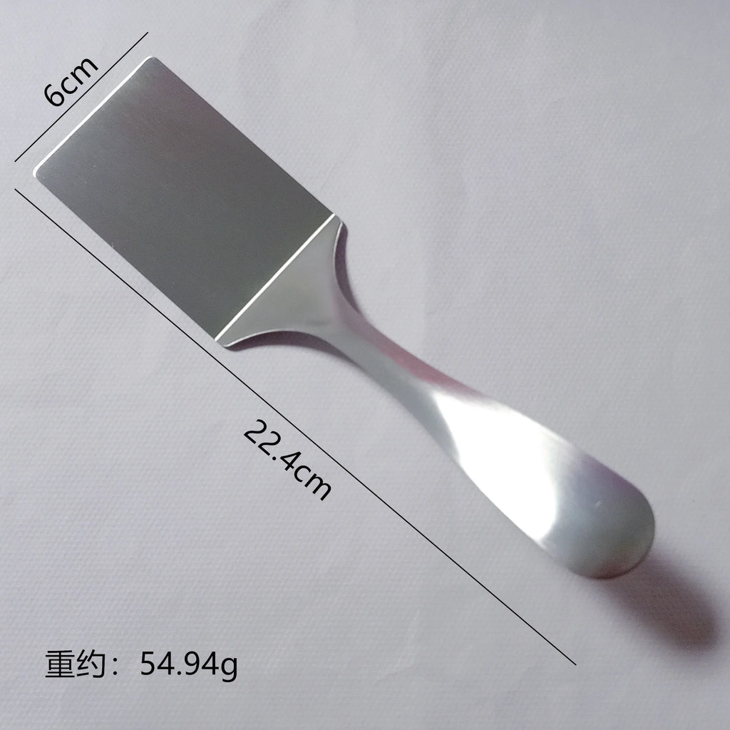 Restaurant home small pan spatula stainless steel flat spatula steak spatula pancake spatula tiramisu spatula teppanyaki spatula