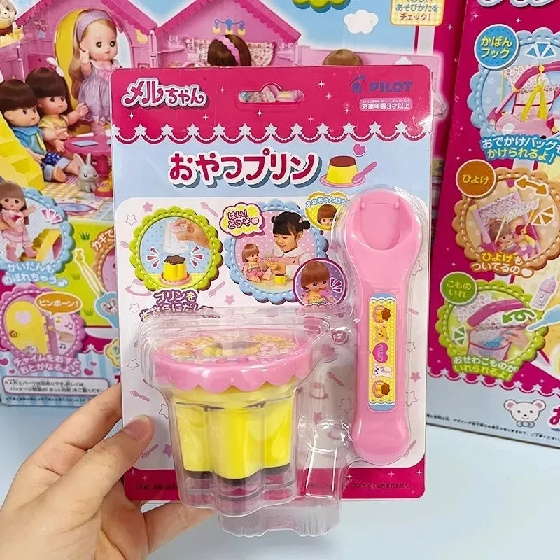 @9 Types Food Feeding Toy Japanese Pudding Feeding Toy Ramen Ice Cream Jelly Strawberry Pudding Set Kids' Role Play Toys Gifts