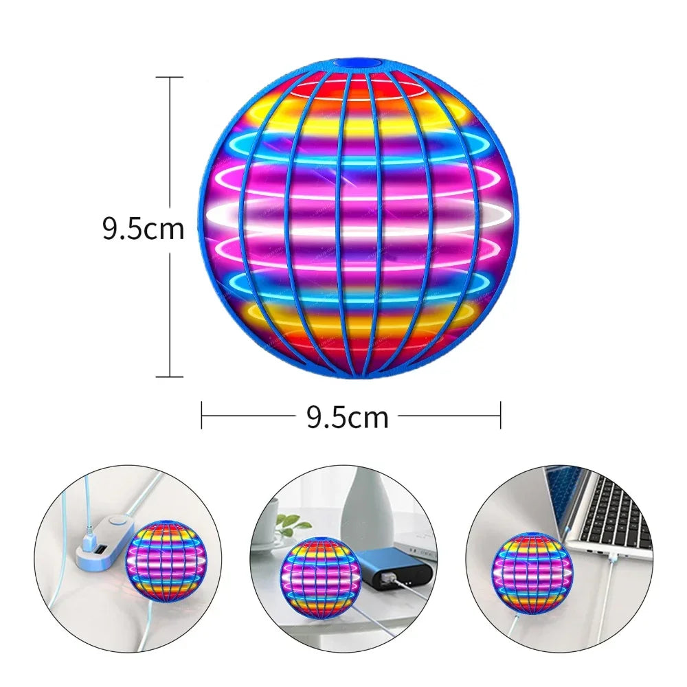 Magnetic Levitation Flying Gyro Ball for Kids High Tech Magic Toy Outdoor Sports Interactive Rotation Sensor Game Modern Play