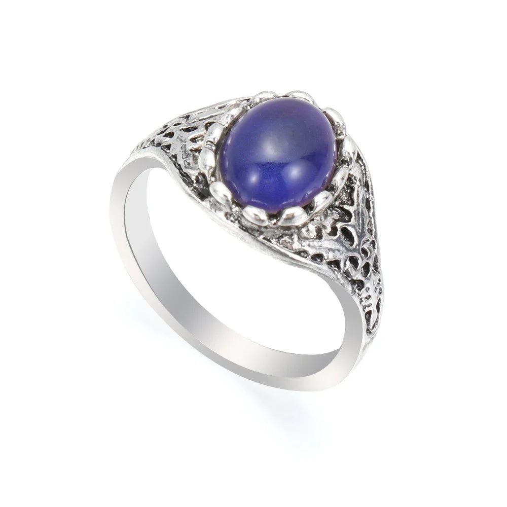 Vintage Luminous Mood Ring Color Changing Ring Temperature Control Ring Jewelry Gift for Women Girl Party New Fashion Jewelry