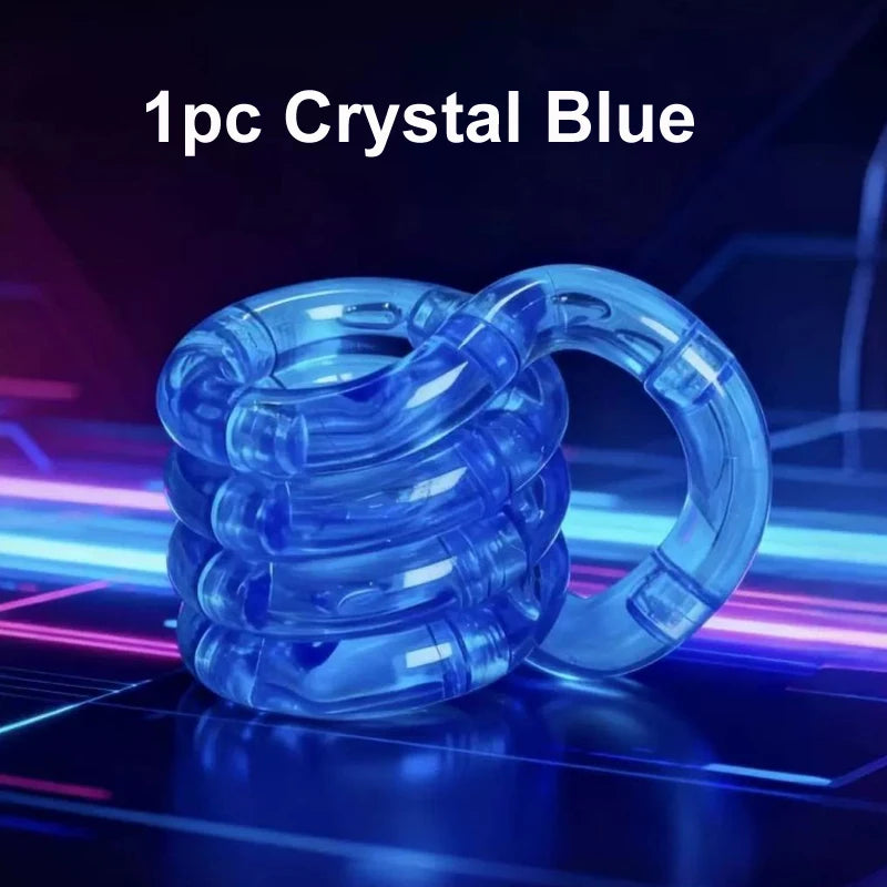 1/3/5pcs Deformable Rope Crystal Twist Rope Pressure Stress Relief Toys Rrainbow Color Deformation Rope Knot Anti Stress Toys