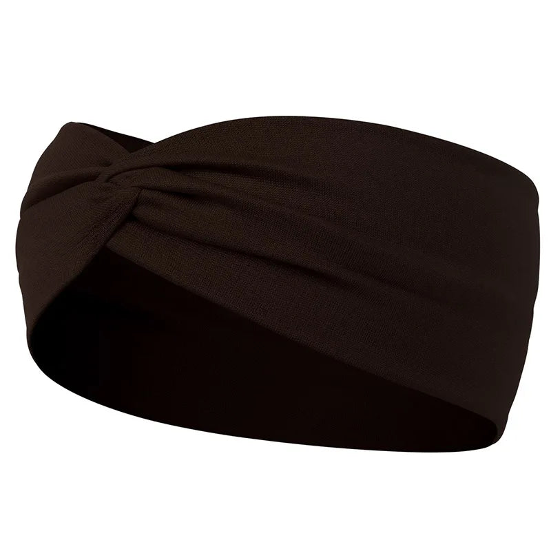 Women Cross Solid Color Hair Bands Girls Fashion Leopard Print Elastic Knitted Headbands Vintage Turban Make Hair Accessories