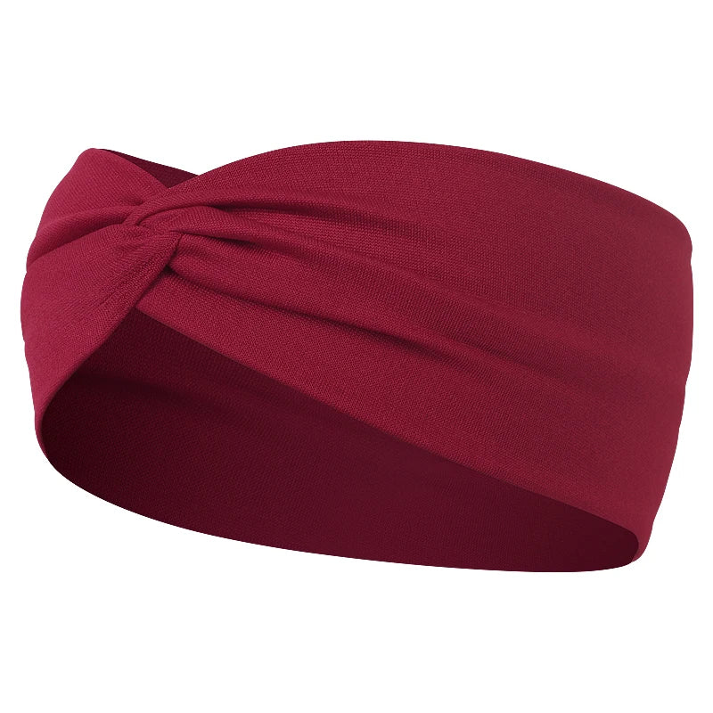 Women Cross Solid Color Hair Bands Girls Fashion Leopard Print Elastic Knitted Headbands Vintage Turban Make Hair Accessories