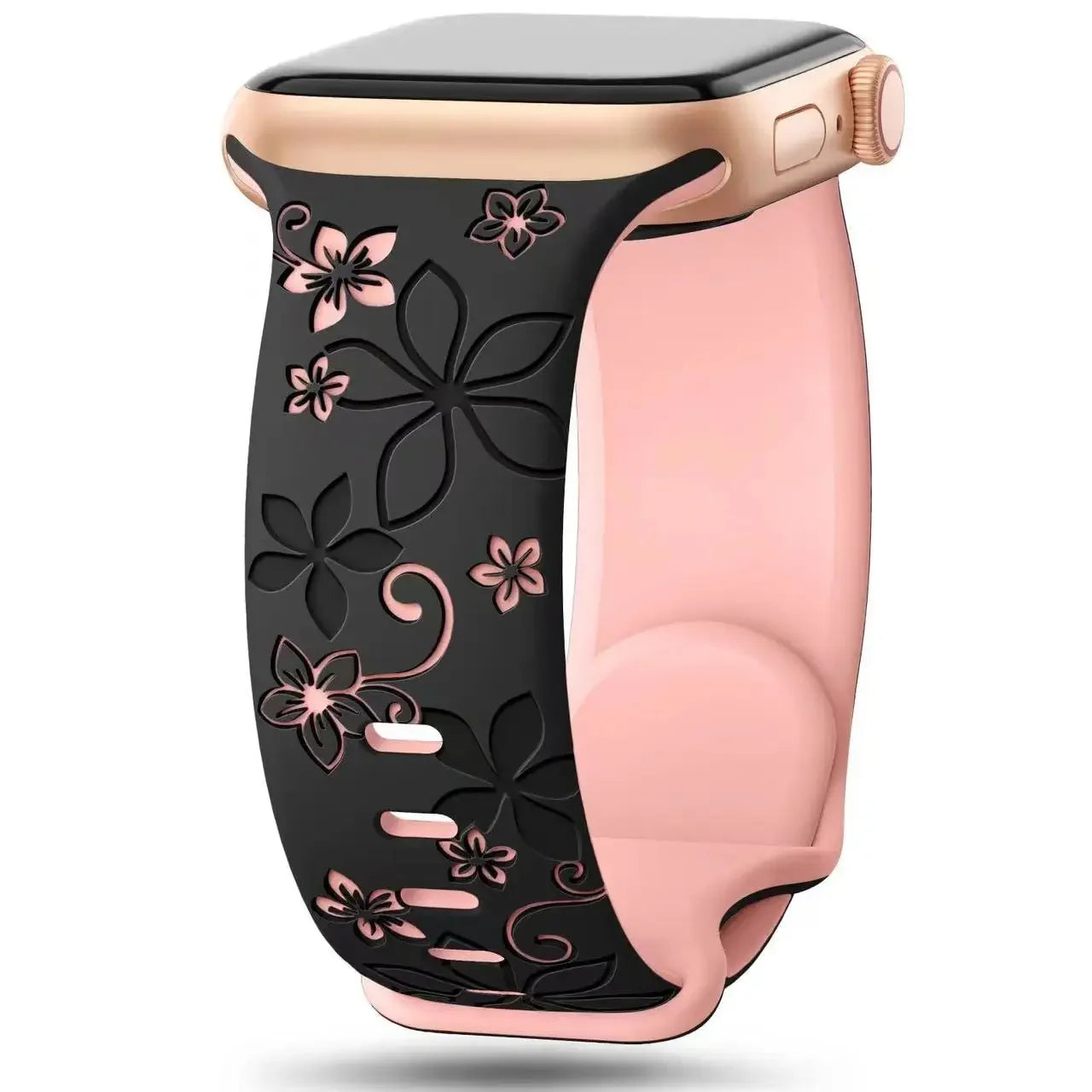Engraved Strap For Apple Watch Band 46mm 40mm 44mm 41mm 42 45 49mm silicone bracelet For iwatch series 11 10 9 7 se 6 5 8 ultra