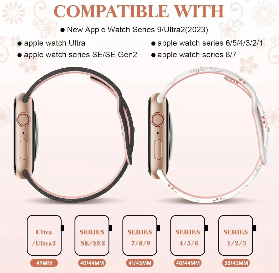 Engraved Strap For Apple Watch Band 46mm 40mm 44mm 41mm 42 45 49mm silicone bracelet For iwatch series 11 10 9 7 se 6 5 8 ultra