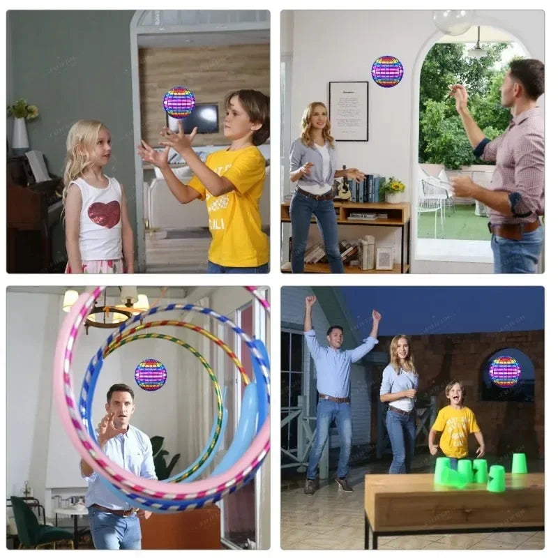 Magnetic Levitation Flying Gyro Ball for Kids High Tech Magic Toy Outdoor Sports Interactive Rotation Sensor Game Modern Play