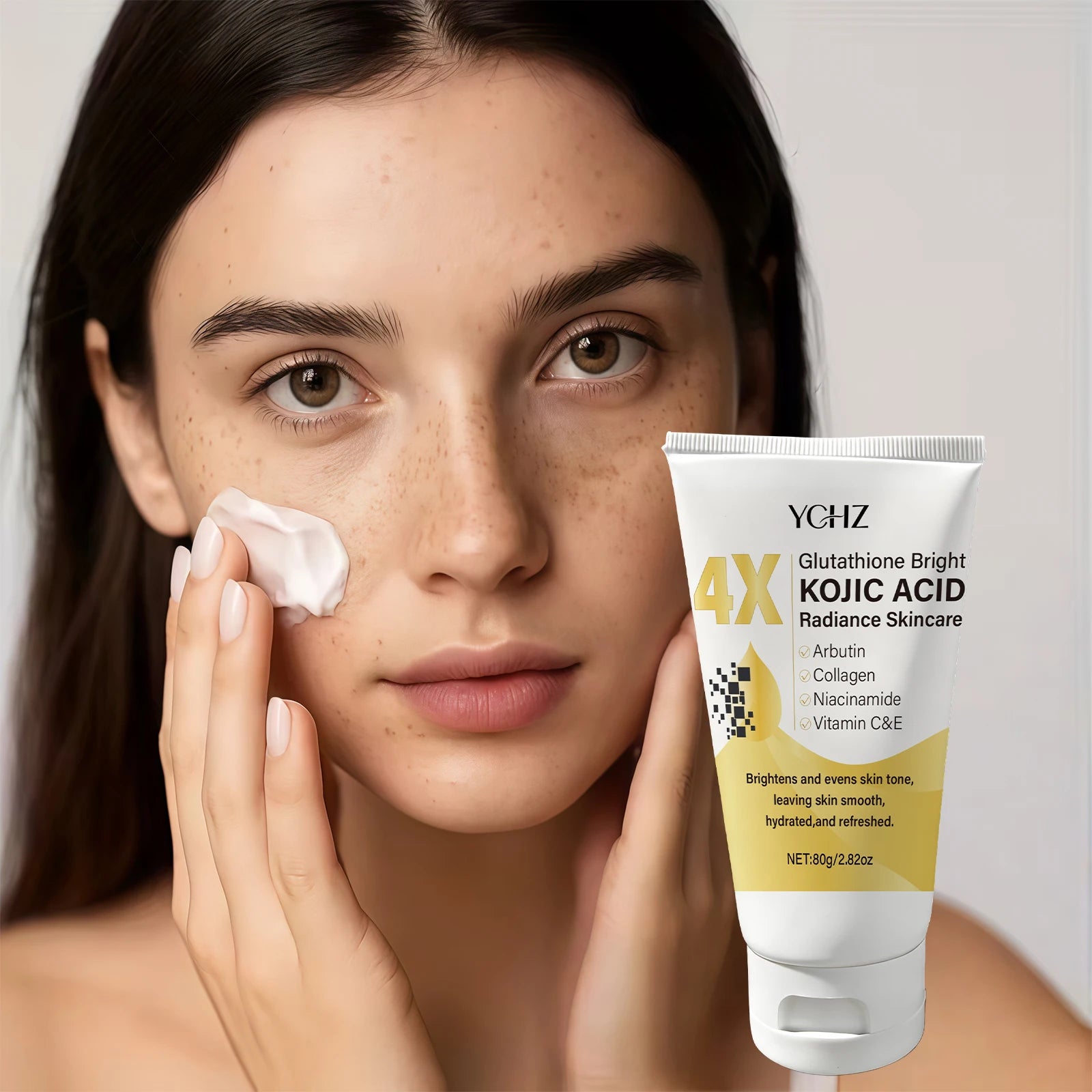 KOJIC ACID Brightening cream - Dark spots & glowing skin, Suitable for Both Men and Women - Whitening and Moisturizing Cream, for Day and Night Use