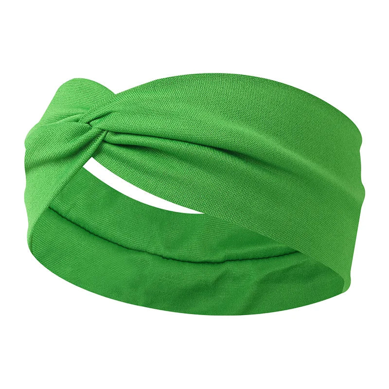 Women Cross Solid Color Hair Bands Girls Fashion Leopard Print Elastic Knitted Headbands Vintage Turban Make Hair Accessories