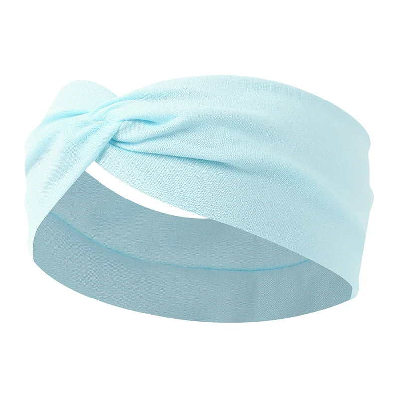 Women Cross Solid Color Hair Bands Girls Fashion Leopard Print Elastic Knitted Headbands Vintage Turban Make Hair Accessories