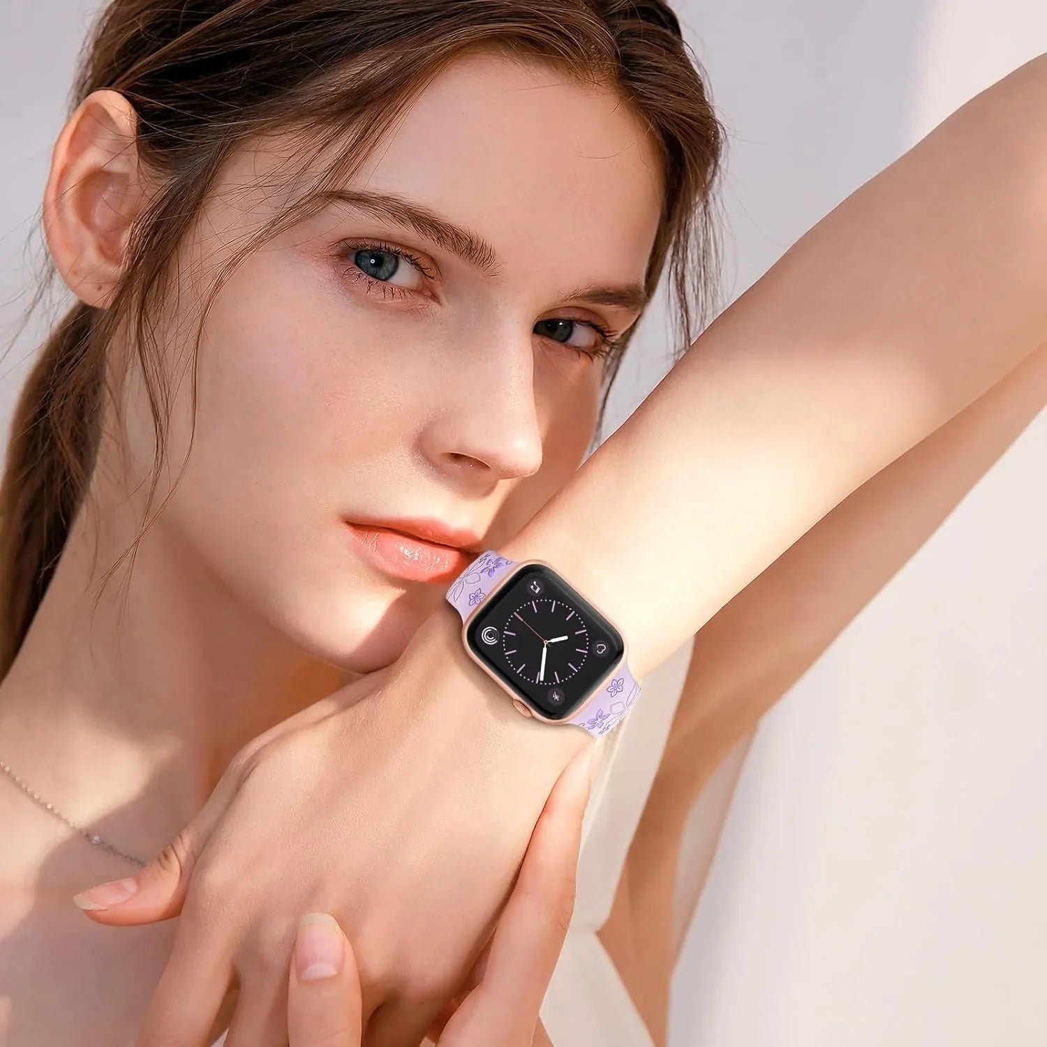 Engraved Strap For Apple Watch Band 46mm 40mm 44mm 41mm 42 45 49mm silicone bracelet For iwatch series 11 10 9 7 se 6 5 8 ultra
