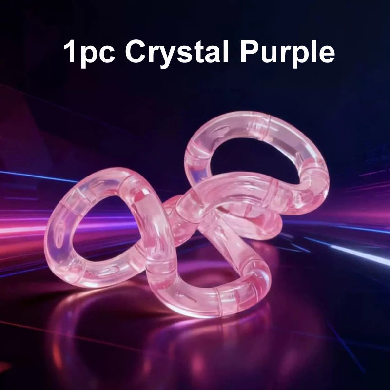 1/3/5pcs Deformable Rope Crystal Twist Rope Pressure Stress Relief Toys Rrainbow Color Deformation Rope Knot Anti Stress Toys